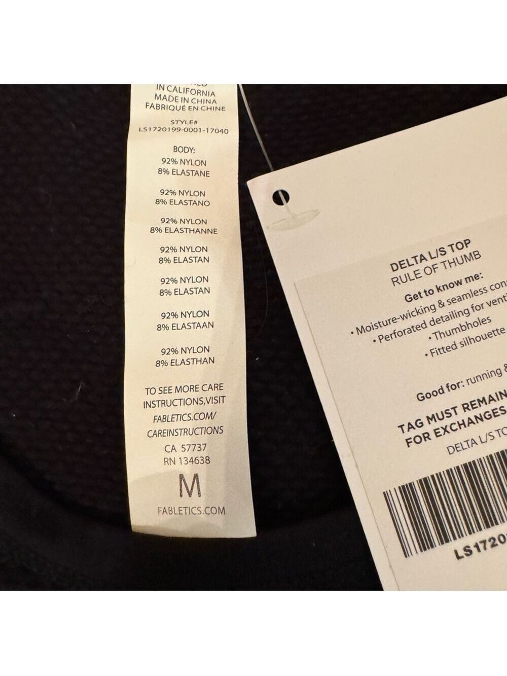 Fabletics Delta Long Sleeve Top
NWT
Size Medium
Black Moisture Wicking - Picture 9 of 9
